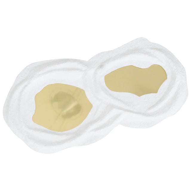 Metal Binary Double Brass Mirror by Adam Ruiz & Robin Hervé For Sale - Image 7 of 7