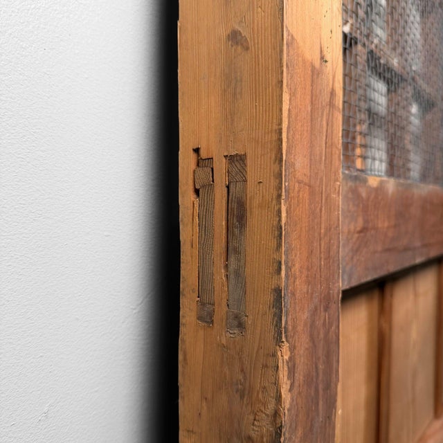 Antique Japanese Wooden Door Wall Panel, 1890s For Sale - Image 12 of 18