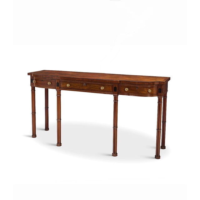 George III Style Mahogany Sideboard Serving Table by Burton-Ching.