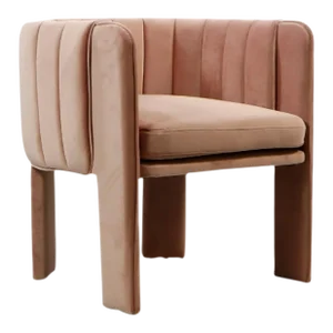 Olivia Channel Tufted Accent Barrel Chair