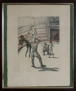 After Henri de Toulouse-Lautrec, La Chapiteau, Acrobats, Lithograph
