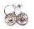 Chanel Silver CC Big Snap Hoop Piercing Earrings *Marked 03 *Made in France -Approximately 0.6″ x 1.1″ -Very interesting....