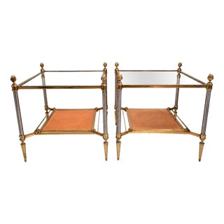 Side Tables attributed to Maison Jansen, 1950s, Set of 2 For Sale