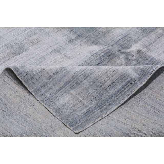 Early 21st Century Modern Minimalist Hand Knotted Rug With Soft Texture,8'X10' For Sale In New York - Image 6 of 7