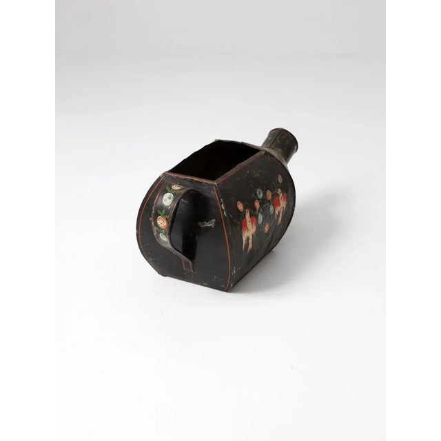 Vintage Folk Art Painted Watering Can For Sale - Image 6 of 7