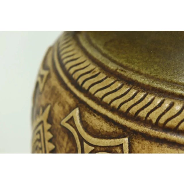 Ceramic Jasba Vase in Earth Tones, 1960s For Sale - Image 7 of 9