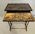 Brass & Iridescent Pair of Vintage Nesting Tables For Sale - Image 9 of 12