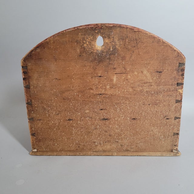 Circa 1800 American Grain-Painted Wall Candle Box For Sale - Image 9 of 9