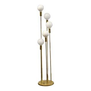 Brass Mid Century Floor Lamp For Sale