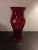 Anchor Hocking 1980s Anchor Hocking Cranberry Glass Vase With Clear Hearts For Sale - Image 4 of 6
