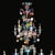 Murano Glass Chandelier with Multicolored Crystal in the style of Rezzonico, 1930s For Sale - Image 8 of 10