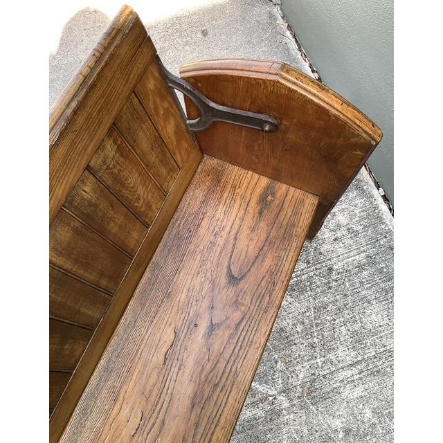 Vintage Adjustable Train Station Bench For Sale - Image 9 of 12