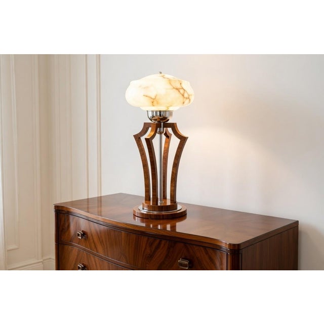 Art Deco Table Lamp, Poland, 1950s For Sale - Image 9 of 9