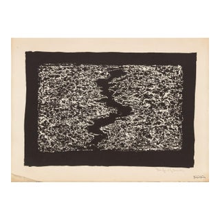 Manfred Schwartz "Rivulet" Abstract Lithograph For Sale