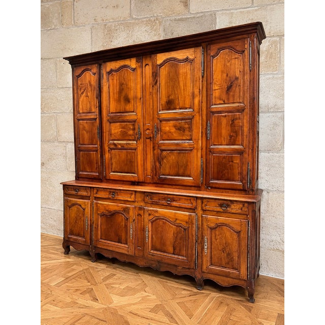 Louis XV Two-Part Walnut Buffet, 18th Century For Sale - Image 11 of 12