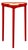 Matthew Izzo Home Dylan Matte Red Lacquer Flip Top Clover Shaped Drinks Table For Sale