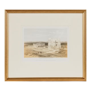 David Roberts Temple of Edfou, Egypt: A 19th Century Lithograph by David Roberts , 1856 For Sale