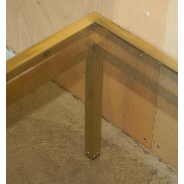 Mid-Century Modern Paris Brass Smoked Glass Coffee Table from Maison Jansen, 1950s For Sale - Image 15 of 18