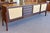 Mid-Century Modern European Mid Century Modern Teak Credenza W/ Wicker Door Panels c.1960 For Sale - Image 3 of 5
