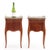 1950s Pair of French Louis XV Style Marble-Top Nightstands or End Tables, C 1950 For Sale - Image 5 of 5