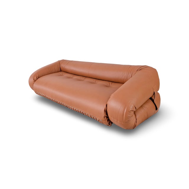 Postmodern Anfibio Sofa in Cognac by Allessandro Becchi for Collezioni For Sale - Image 3 of 15