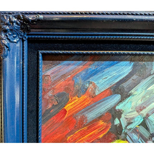 1950s Signed "Clementine Mid-Century Modern Impressionist Still Life Oil Paintings - A Pair For Sale In Los Angeles - Image 6 of 13