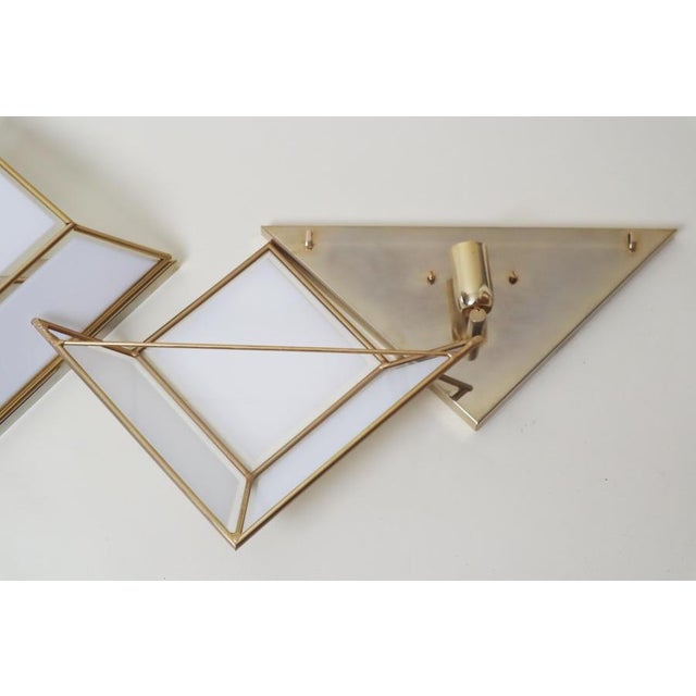 This lovely, top-quality set of two Italian Art Deco revival wall lights is sure to delight. Their simple, timeless...