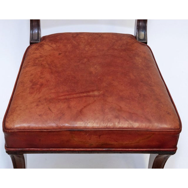 Regency Mahogany Sabre Leg Dining Chairs with Leather Seats, 1825, Set of 6 For Sale - Image 15 of 18