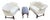 Chippendale Style Upholstered Loveseats Sofas- A Pair For Sale
