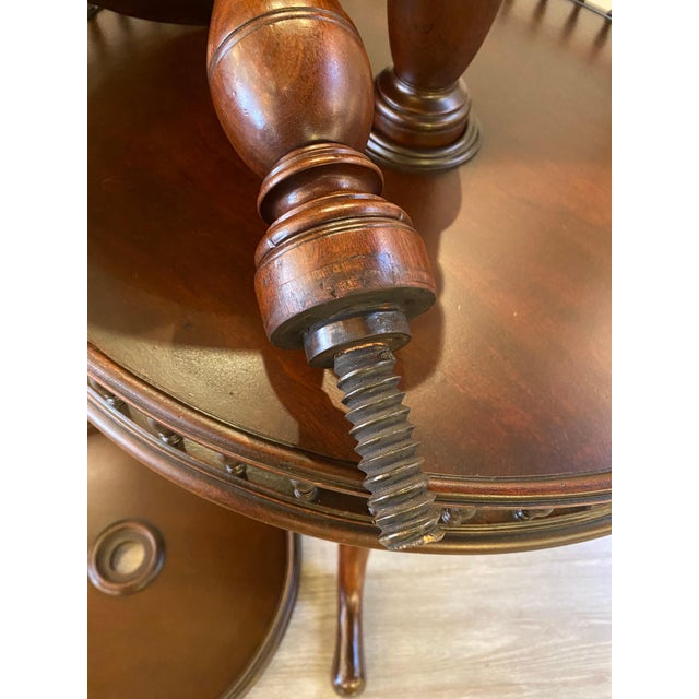 Circa 1800 Philadelphia Mahogany Silent Butler Dumb Waiter Table For Sale - Image 10 of 10