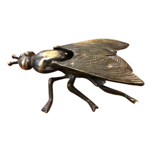 Brass Fly Ashtray With Lid