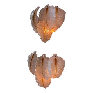 Murano Glass Wall Sconces, 1960s, Set of 2 For Sale