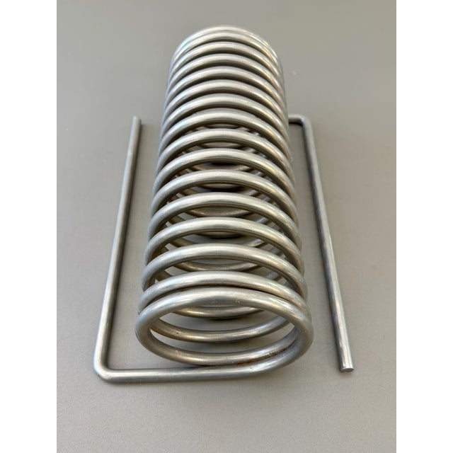 Yonel Lebovici Magazine Rack "Spring" Model Designed in 1969 Distrimex Edition Nickel-plated steel 29 x 12 cm I have...