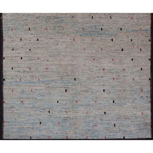 Neutral Tone Modern Hand Knotted Rug by Keivan Woven Arts, 5'10 X 9'2 For Sale - Image 4 of 14
