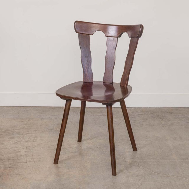 Brutalist 1950s French Wood Brutalist Chair For Sale - Image 3 of 11
