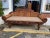 19th Century Antique British Anglo Indian Carved Mahogany Cane Seat and Back Settee For Sale - Image 5 of 18