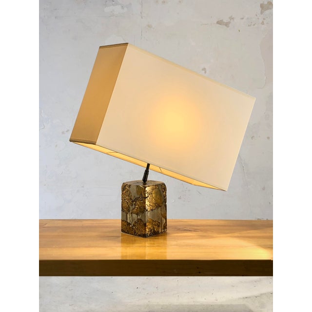Postmodern Sculpture Cubic Table Lamp, France, 1999 For Sale - Image 3 of 11