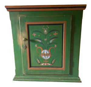 Antique Eastern European Hand Painted Cabinet
