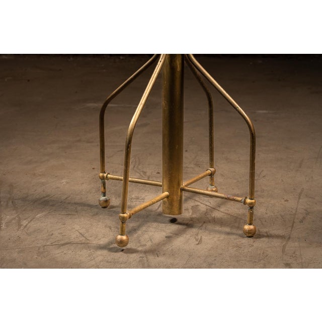 Antique Brass Coat Tree For Sale - Image 4 of 4