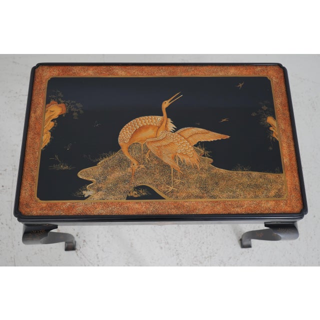 Chinoiserie Baker Stately Homes Chinoiserie Tea Table For Sale - Image 3 of 12