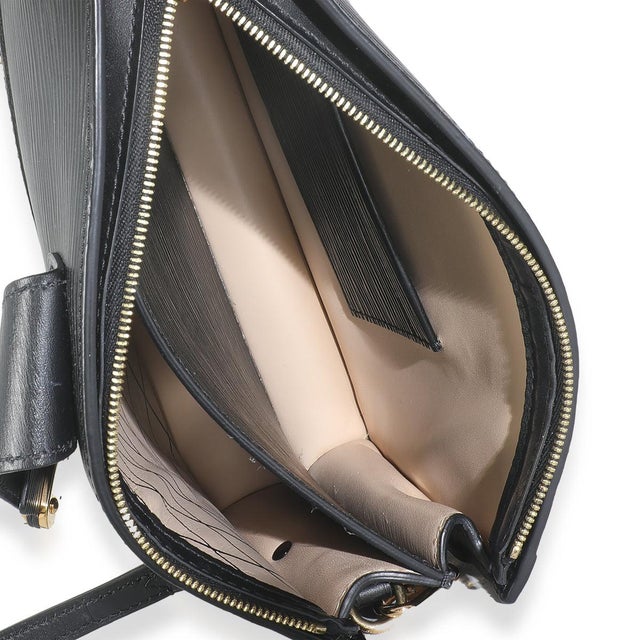 Animal Skin Black Epi Leather Trunk Clutch For Sale - Image 7 of 7