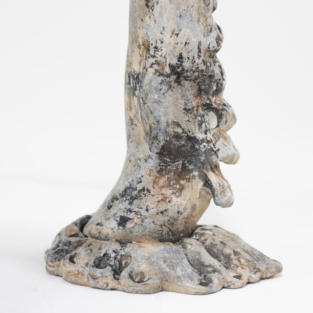 Pair of Antique-Style Hands Holding Torch Wall Sconce For Sale - Image 10 of 12