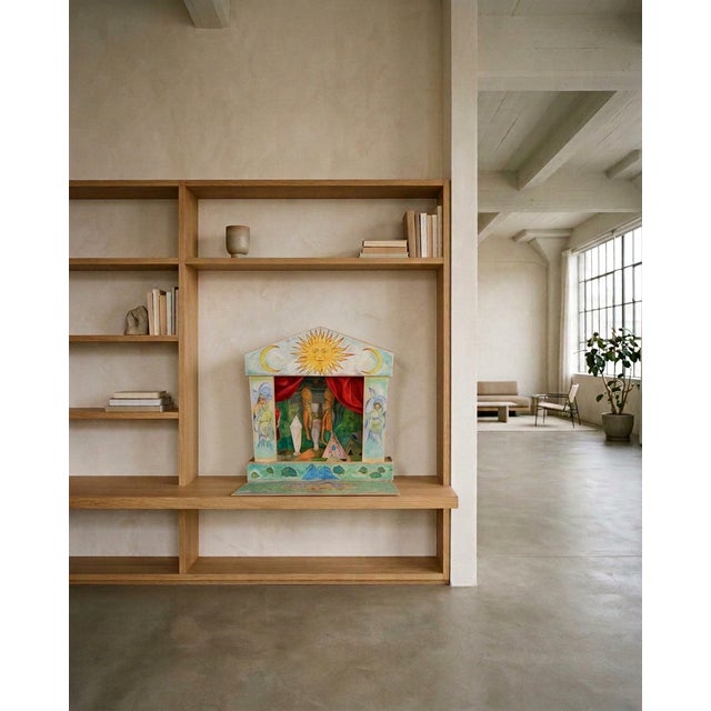 Possenti Antonio, Teatrino Il Giardino Dell'eden, 1980s, Fabric & Cardboard & Compressed Wood & Terracotta For Sale - Image 9 of 10