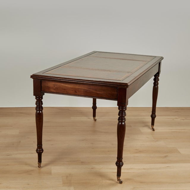 Antique English Leather Top Desk For Sale - Image 15 of 16
