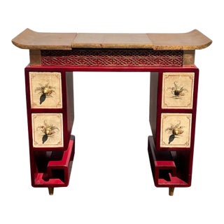 1940s Greek Key Vanity in the Manner of James Mont For Sale