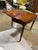 American Early 19th Century Antique Sheraton Style Serpentine Front Mahogany Antique Game Table For Sale - Image 3 of 12