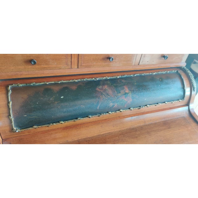 Antique French Vernis Secrétaire à Cylindre De Style Napoleon Iii For Sale - Image 12 of 12