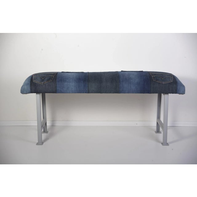 Textile Industrial Jeans Bench, 1980s For Sale - Image 7 of 7