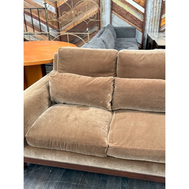 Ebanista Carmona Sofa, Brown Mohair For Sale - Image 9 of 16