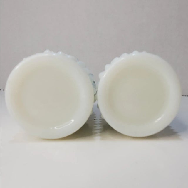 Mid-Century Modern Mid Century Fenton Hobnail Milk Glass Salt & Pepper Shakers For Sale - Image 3 of 7